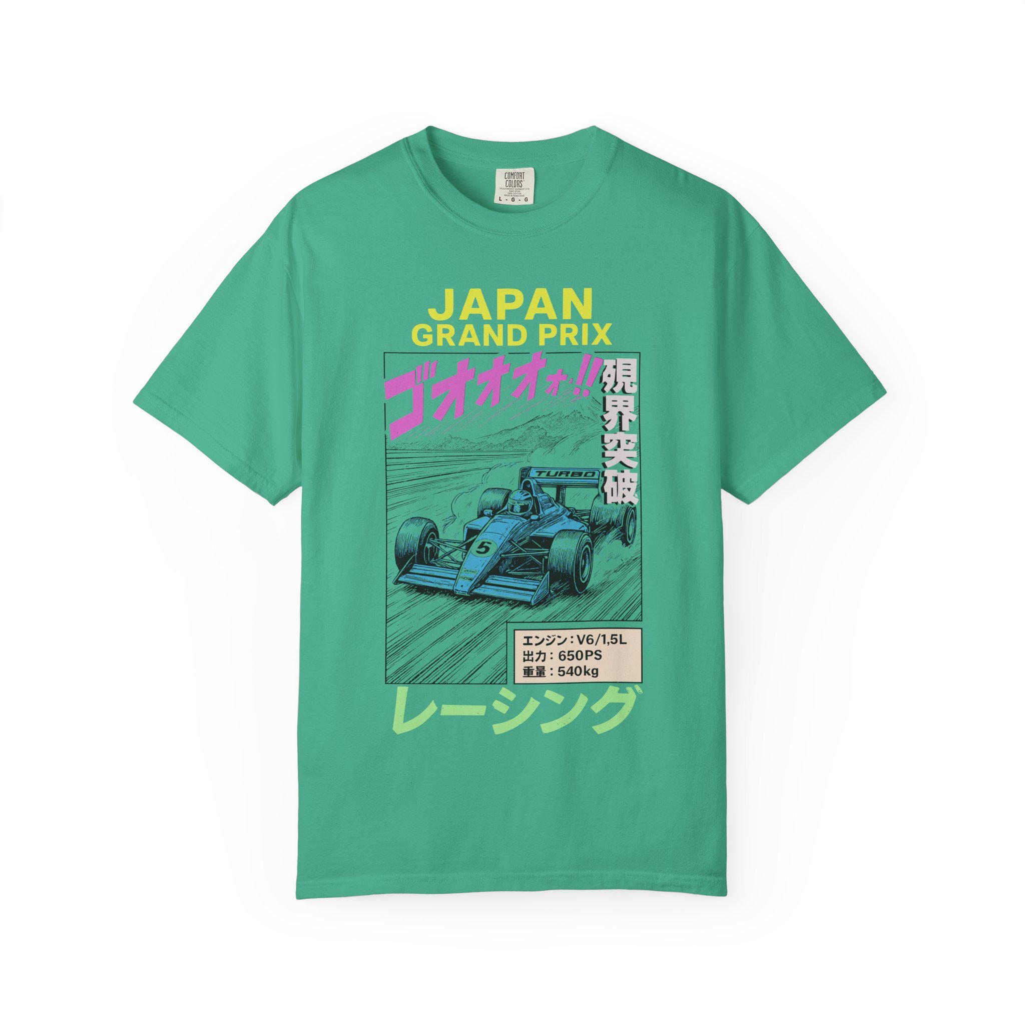 Japan Grand Prix Racing T-shirt: Retro Japanese Motorsport Comic