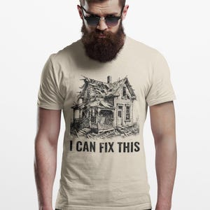 Vintage Fixer Upper T-Shirt, Old House Engraving, DIY Gift