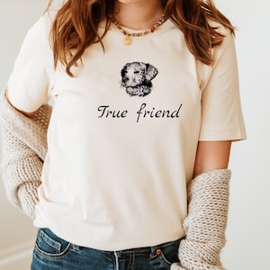 True Friend Dog Tee - Adorable Canine Design - Exclusive at MostWantedShirts