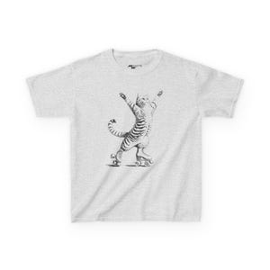Kids Vintage Cats on Rollerskates Tee: Whimsical Graphic T-Shirt