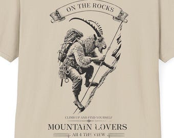 Camiseta Capricornio Escalada EN LAS ROCAS - Regalo Estilo Alpinista