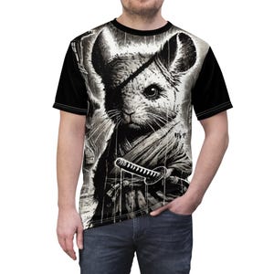 Chinchilla Samurai T-Shirt: Funny Animal Graphic Tee