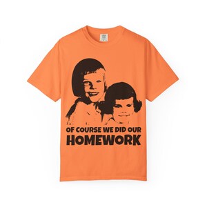 Homework Humor Unisex T-Shirt | Funny Retro Tee, Gifts for Teachers, Funny Student Shirt, Back-to-School Apparel, Vintage Style Kids T-Shirt