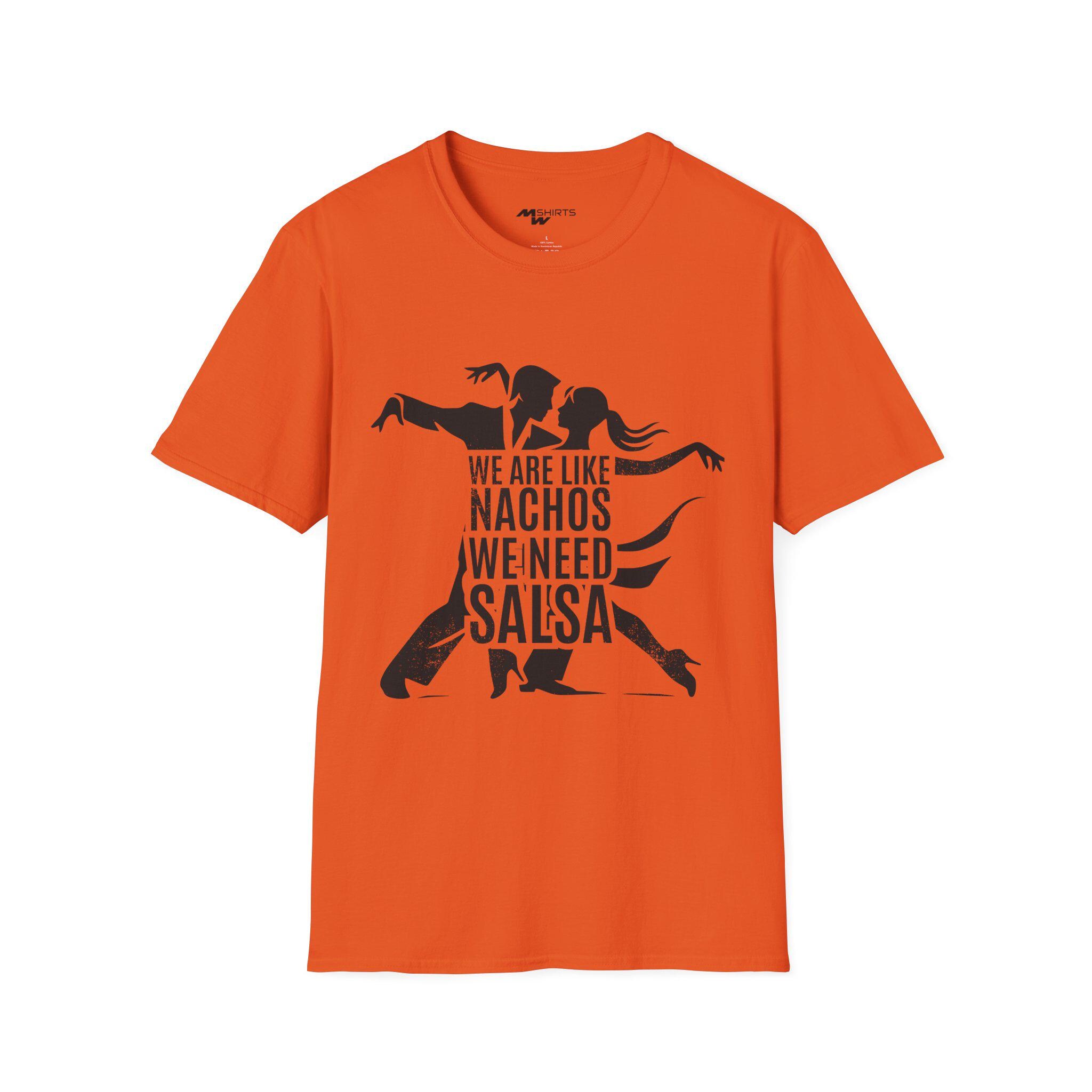 Salsa Dancing Couple T-shirt: Nachos & Salsa Tee, Dance Lover Gift