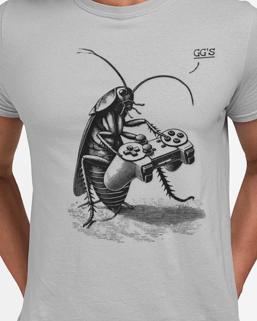 Funny Gamer Cockroach T-shirt – 