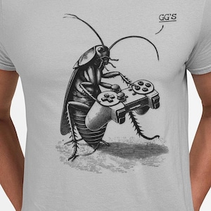 Camiseta divertida de cucaracha gamer – "GG'S" Good Games