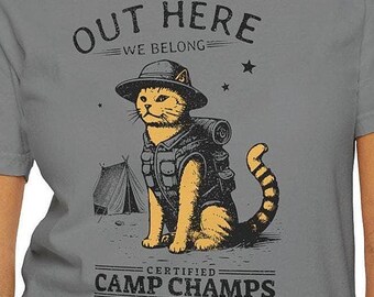 Camping Cat Outdoor Adventure Shirt