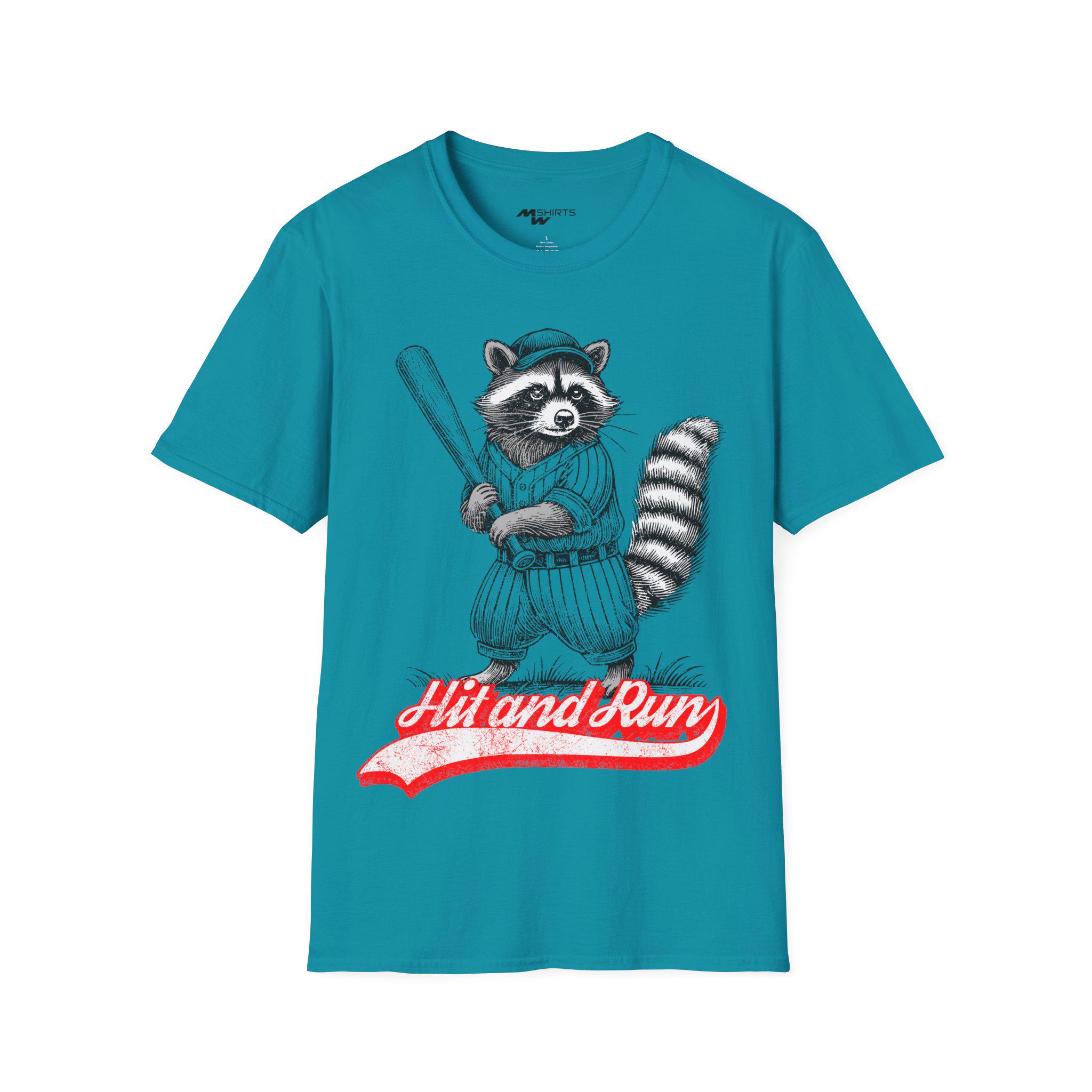 Playful Baseball Raccoon Hit and Run Unisex T-shirt - Etsy Israel