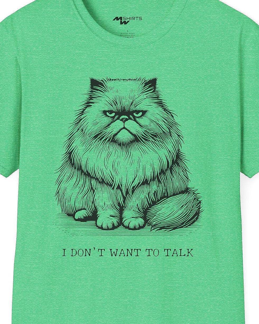 I Dont Want to Talk/ Grumpy Cat T-shirt/ Unisex Softstyle T-shirt