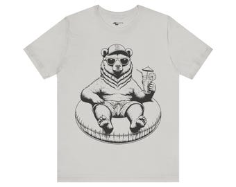 Chill Bear T-Shirt: Relaxed Summer Vibes Unisex Tee