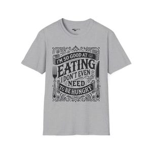 Lustiges Foodie T-Shirt: Vintage Gravur Stil Grafik T-Shirt