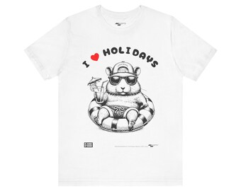 Holiday Hamster Tee: Engraved Style Unisex T-Shirt