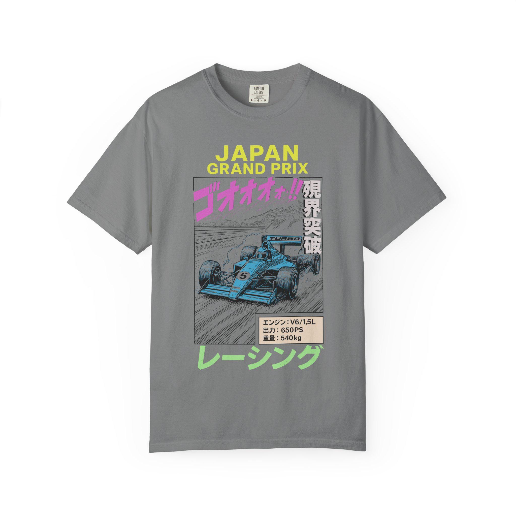 Japan Grand Prix Racing T-shirt: Retro Japanese Motorsport Comic