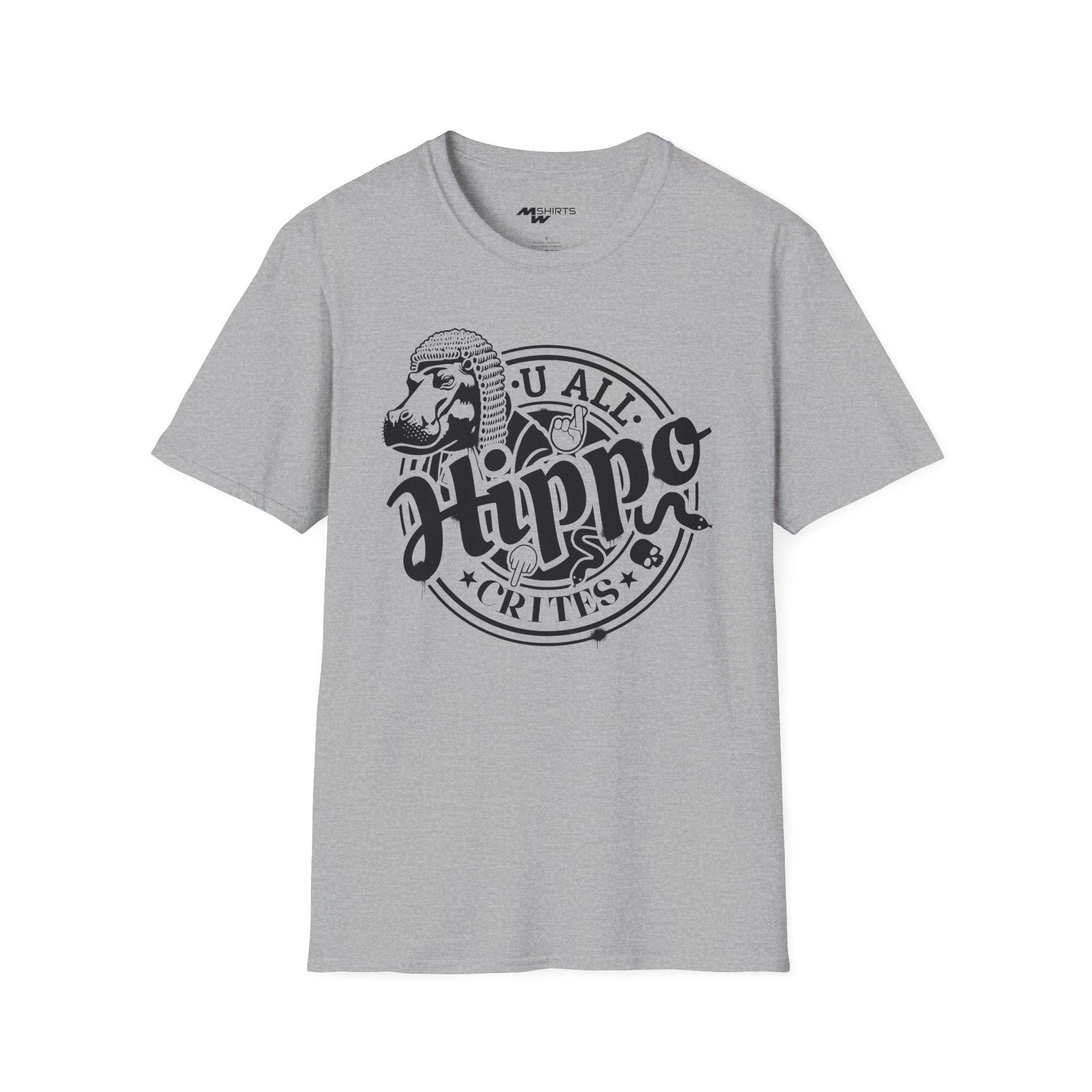 Hippo Judge Graphic Tee: Funny Animal Lover Gift