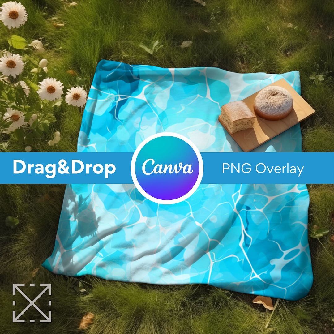 Picnic Blanket Mockup, Blanket Mockups, Drag and Drop, Mockup Bundle