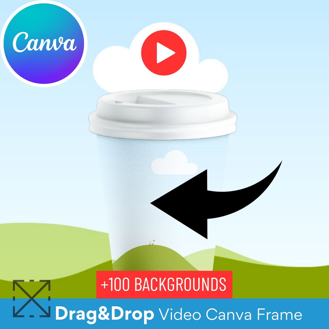 Spinning Paper Cup Change Background, Paper Cup Editable Template ...