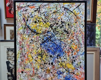 Jackson Pollock – Reflet de la Grande Ourse - reproduction 100 % peinte à la main
