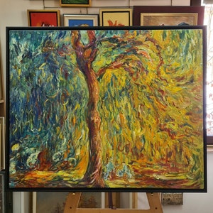 Claude Monet – Weeping Willow - 100 % hand-painted reproduction