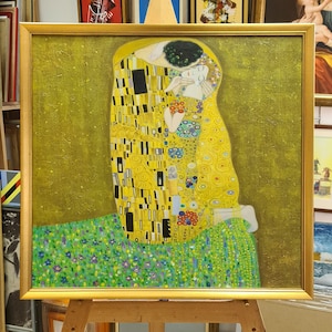 Gustav Klimt - The Kiss - 100 % hand-painted reproduction