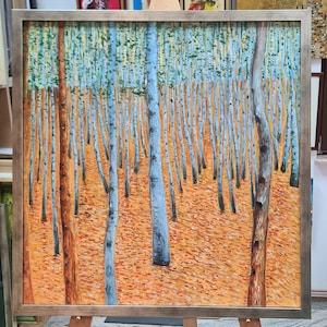 Gustav Klimt – Forrest of Beech Trees - 100 % hand-painted reproduction