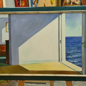 Edward Hopper – Gemächer am Meer - 100 % handgemalte Reproduktion