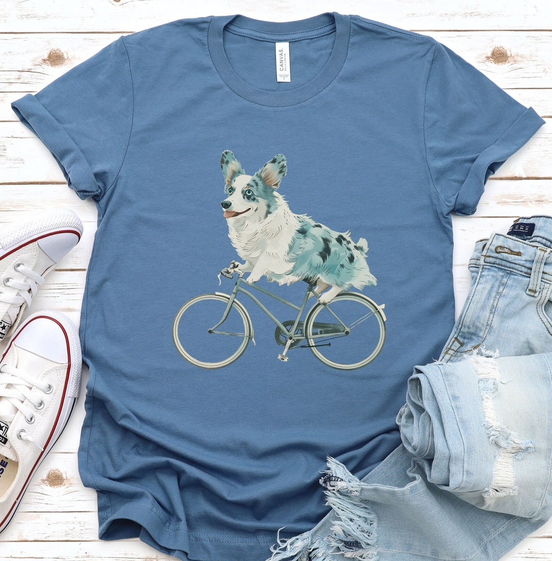 Blue Merle Cardigan Corgi T-shirt - Cute Dog Lover Gift