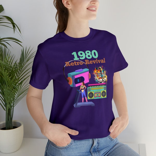 Retro Fitness Revival Shirt, 1980's Inspired Workout Tee, Perfect for Gym Enthusiasts, Unique Gift for Vintage Lovers