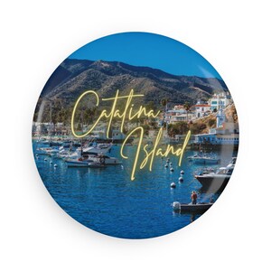 Catalina Island Button Magnet, Round (1 & 10 pcs)