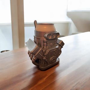 V8 Engine Can Holder – 3D Printed Car Lover Gift | Mechanic Drink Cooler | Engine Block Cup