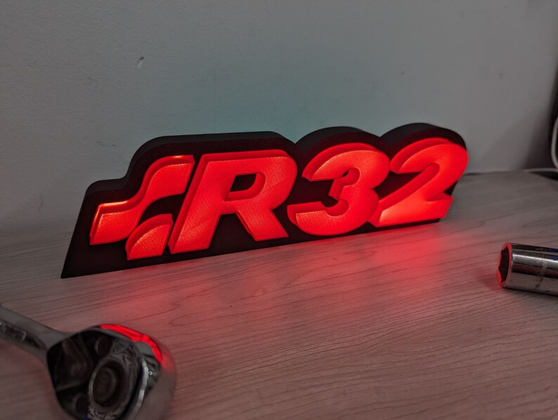 Volkswagen R32 Badge Light - Unique 3D Printed Garage Decor - Etsy
