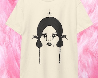 Goth Girl Blood Tears Shirt, Goth Shirt, Unisex Shirt, Odd Girl Shirt