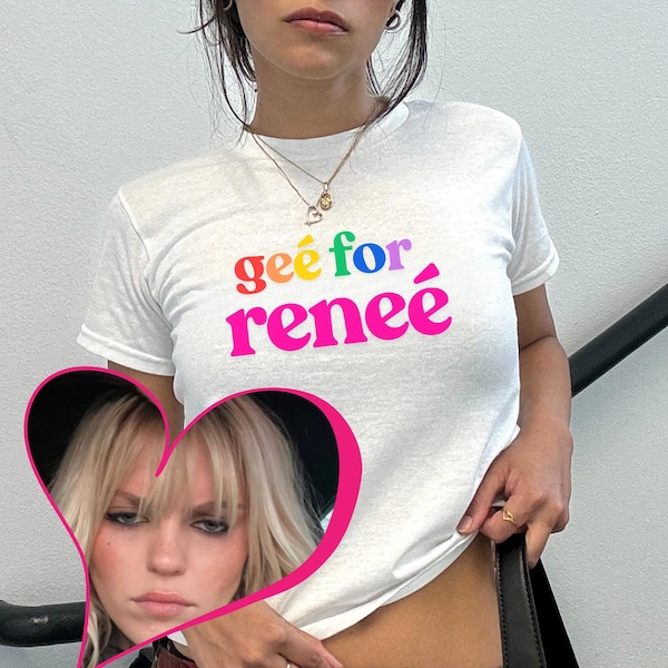 Geé for Reneé Baby-T-shirt, Y2K-T-shirt, Bite Me, Pride Baby-T-shirt, lesbisch baby-T-shirt, biseksueel baby-T-shirt, LGBTQ-baby-T-shirt