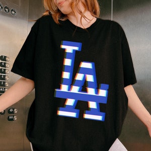 LA Glitch Shirt: Unisex Comfort Colors Los Angeles Tee