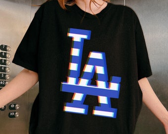 LA Glitch Shirt: Unisex Comfort Colors Los Angeles Tee
