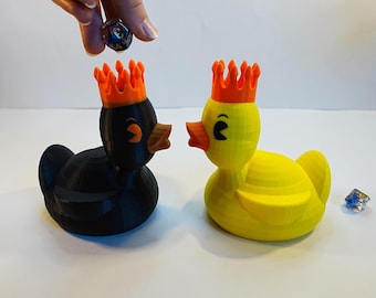 Torre de dados de pato personalizada QuackRoll / Ideal para niños y adolescentes / Torre de dados de pato de goma personalizada / Divertido juego de mesa de regalo