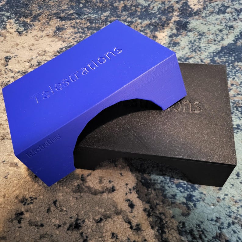 Telestrations 12 player replacement box with solid lid, space saver, takes up half space of original box, durable 3D printed design image 14