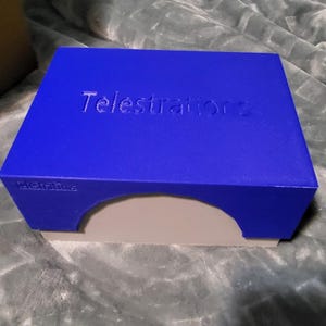Telestrations 12 player replacement box with solid lid, space saver, takes up half space of original box, durable 3D printed design image 13