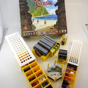 Robinson Crusoe Organizer - Adventures on the Cursed Island - helps with faster set up and tear down of the board game