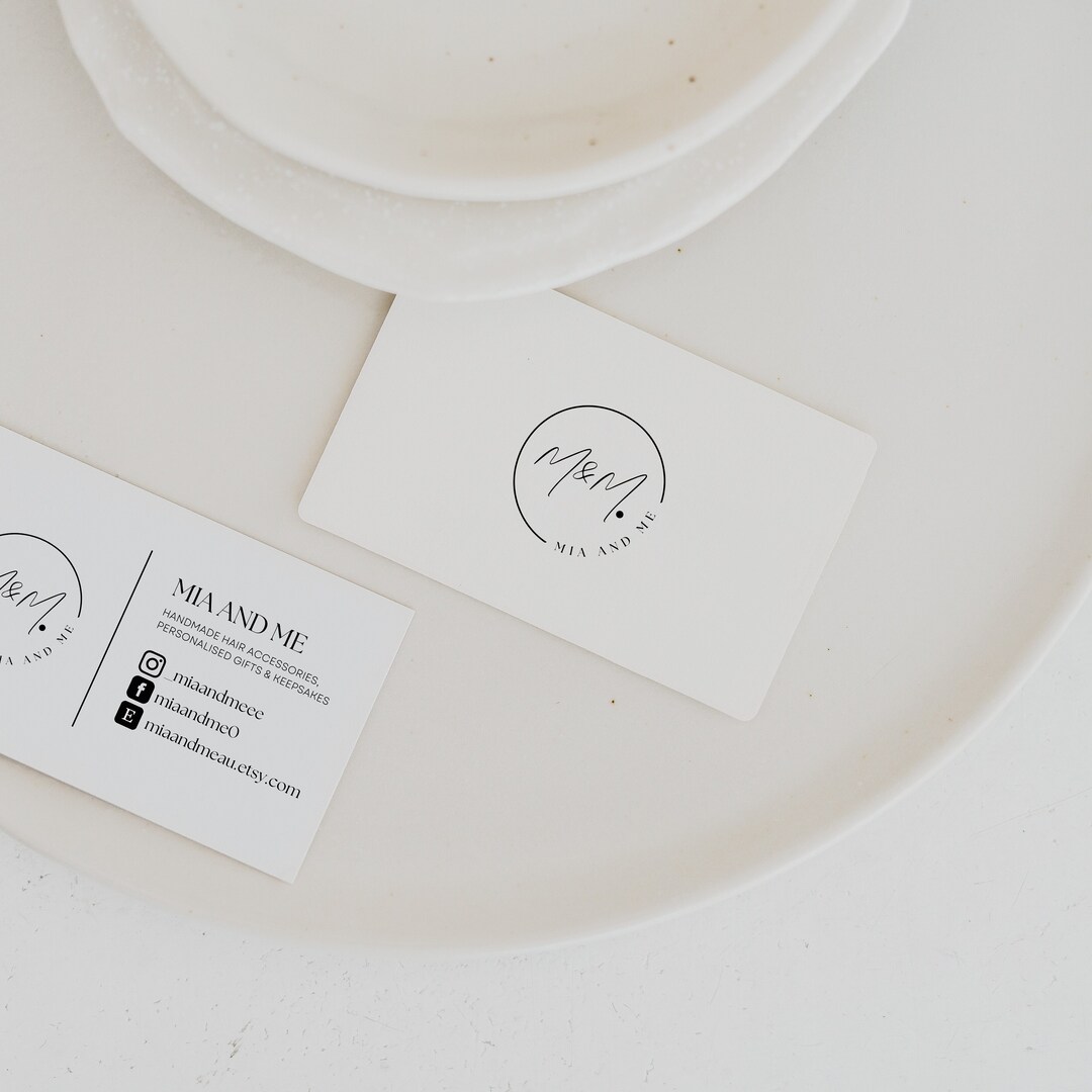 Custom Made Business Cards Etsy