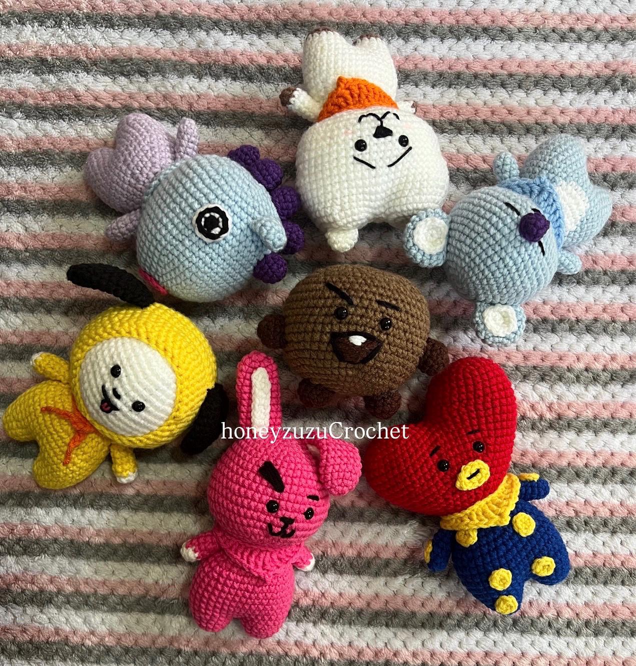 Bt21 Rj Plush Keychain - Etsy