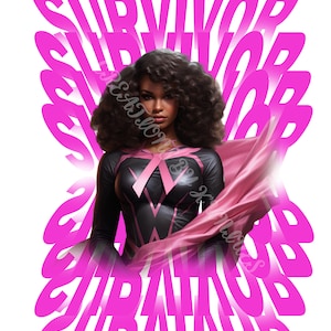 breast cancer awareness, Afro Queen, flip text tumbler, Black Girl, Black Woman, survivor, PNG, Digital, pink ribbon, warrior, cancer fight