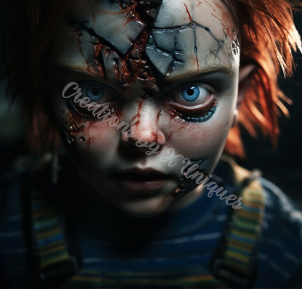 Halloween friends, Chucky, Childs Play, Scary movie, horror, Spooky, Villian, PNG, Sublimation, Characters