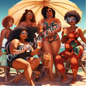 Tjejresa, sublimering, plus size, svart kvinna, PNG, svarta tjejers resor, solsken, strand, resa, svart tjejresa, svart tjejsemester