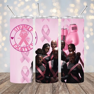 breast cancer, Afro Queen, Melanin, 20 oz tumbler, Black Girl, Black Woman, survivor, PNG, Digital, pink ribbon, warrior, cancer fighter
