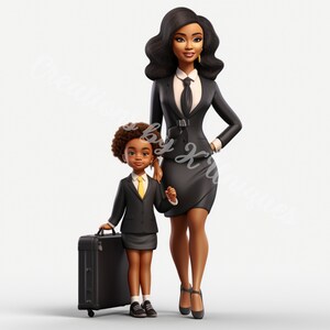 Black mom, mom and daughter, png, sublimation, clipart, afro queen, black woman, black girl, black boy, mom and son