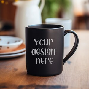 Black Mug Mockup, Coffee Cup Mockup, Black Handle Mug Mockups, Stock Photo Coffee Cup Mockup, Tumbler Mock up, Canva Blank Mug Mock Ups