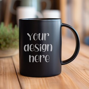 Black Mug Mockup, Coffee Cup Mockup, Black Handle Mug Mockups, Stock Photo Coffee Cup Mockup, Tumbler Mock up, Canva Blank Mug Mock Ups