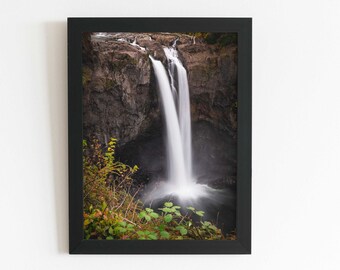 Snoqualmie Falls Photo Print | Pacific Northwest Photography | Waterfall | Living Room Decor