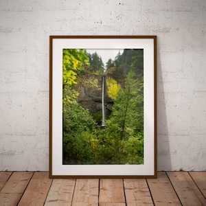 Latourell Falls Photo Print | Pacific Northwest Photography | Waterfall Wall Art | Living Room Decor