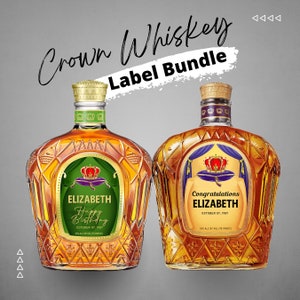 Printable Custom Crown Royal bundle Label Bottle editable | Best Man Label | Graduation - Personalized Weddings, Birthdays Occasion